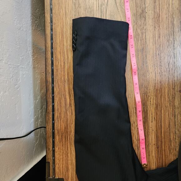 John Varvatos Men's 42L Wool Navy Jacket Made in Portugal RN 90736 - Picture 8 of 12